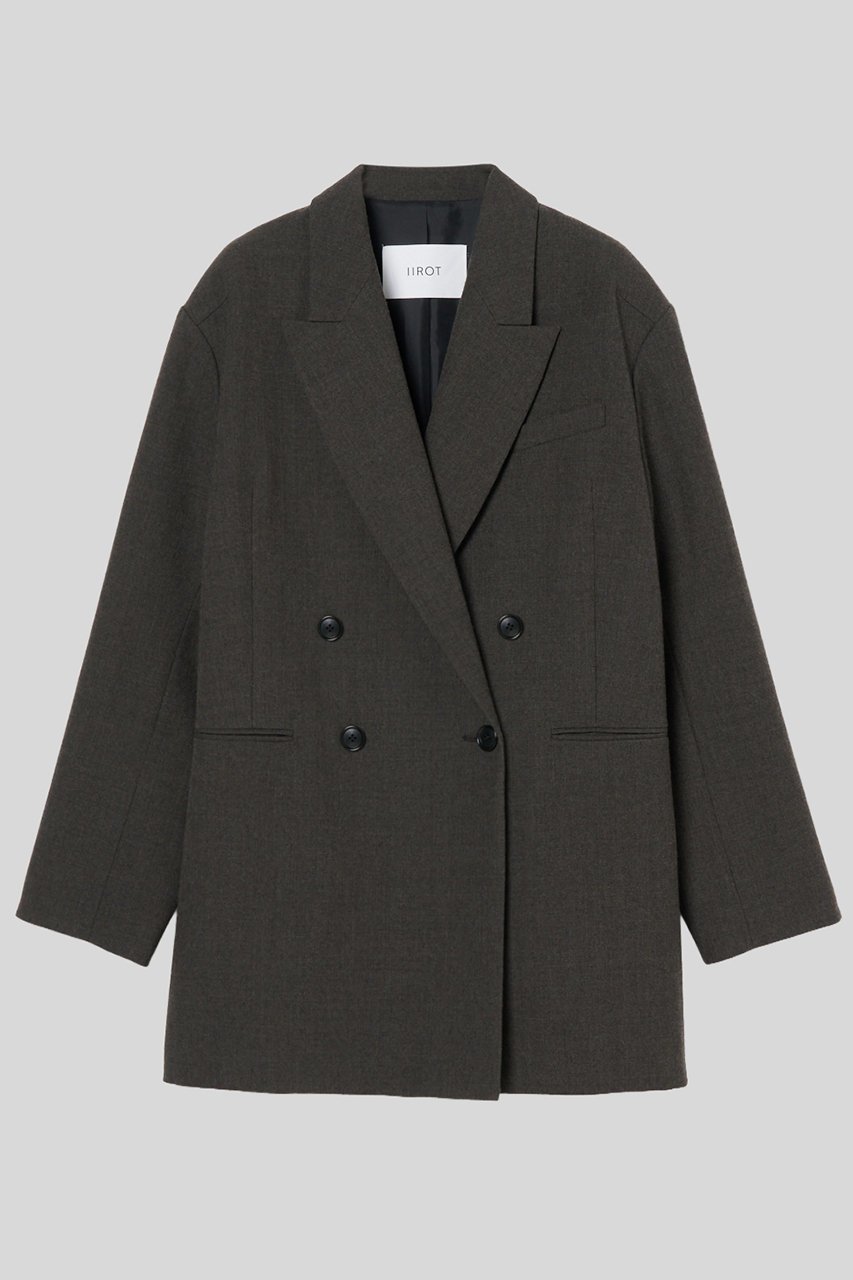 【イロット/IIROT】のウール サージ ジャケット 人気、トレンドファッション・服の通販 founy(ファニー) 　ファッション　Fashion　レディースファッション　Fashion for Women　アウター　Coat / Outerwear Collection　レディースジャケット・軽アウター　Jackets　オイル　Body Oil　クラシック　Classic, Timeless Style　ショルダー　Shoulder, Shoulder Strap　ジャケット　Jacket, Outerwear　ドロップ　Drop Shoulder, Dropped Style　フォーマル　Formal, Dressy　 other-1|ID: prp329100004921468 ipo3291000000036923773