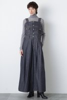 【ヒューエルミュージアム/hueLe Museum】の【STUMBLY】Super Wide Combinaison 人気、トレンドファッション・服の通販 founy(ファニー) ファッション Fashion レディースファッション Fashion for Women パンツ Pants & Trousers インナー Innerwear カットソー Cut and Sewn Top コンパクト Compact, Small Size コンビネゾン Jumpsuit, All-in-One ジャケット Jacket, Outerwear デニム Denim, Jeans Material ヴィンテージ Vintage Style |ID:prp329100004921479