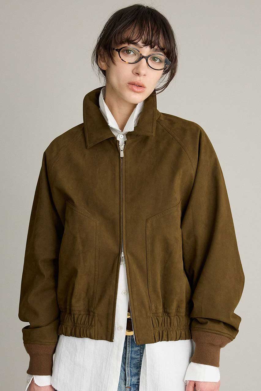 【ブリル/BRILL】のスエードライクブルゾン 人気、トレンドファッション・服の通販 founy(ファニー) 　ファッション　Fashion　レディースファッション　Fashion for Women　アウター　Coat / Outerwear Collection　レディースジャケット・軽アウター　Jackets　ブルゾンジャケット・スポーティアウター　Blouson Jackets　なめらか　Smooth, Silky Texture　ジャケット　Jacket, Outerwear　ブルゾン　Blouson, Bomber Jacket　エレガント 上品　Elegant　軽量　Lightweight, Ultra Light　other-2|ID: prp329100004921573 ipo3291000000036925107