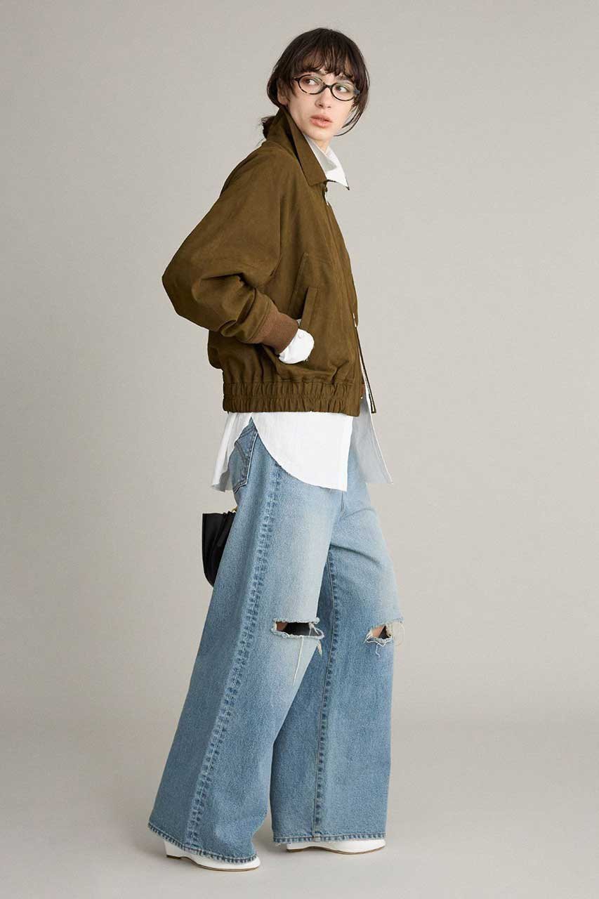 【ブリル/BRILL】のスエードライクブルゾン 人気、トレンドファッション・服の通販 founy(ファニー) 　ファッション　Fashion　レディースファッション　Fashion for Women　アウター　Coat / Outerwear Collection　レディースジャケット・軽アウター　Jackets　ブルゾンジャケット・スポーティアウター　Blouson Jackets　なめらか　Smooth, Silky Texture　ジャケット　Jacket, Outerwear　ブルゾン　Blouson, Bomber Jacket　エレガント 上品　Elegant　軽量　Lightweight, Ultra Light　other-7|ID: prp329100004921573 ipo3291000000036925117