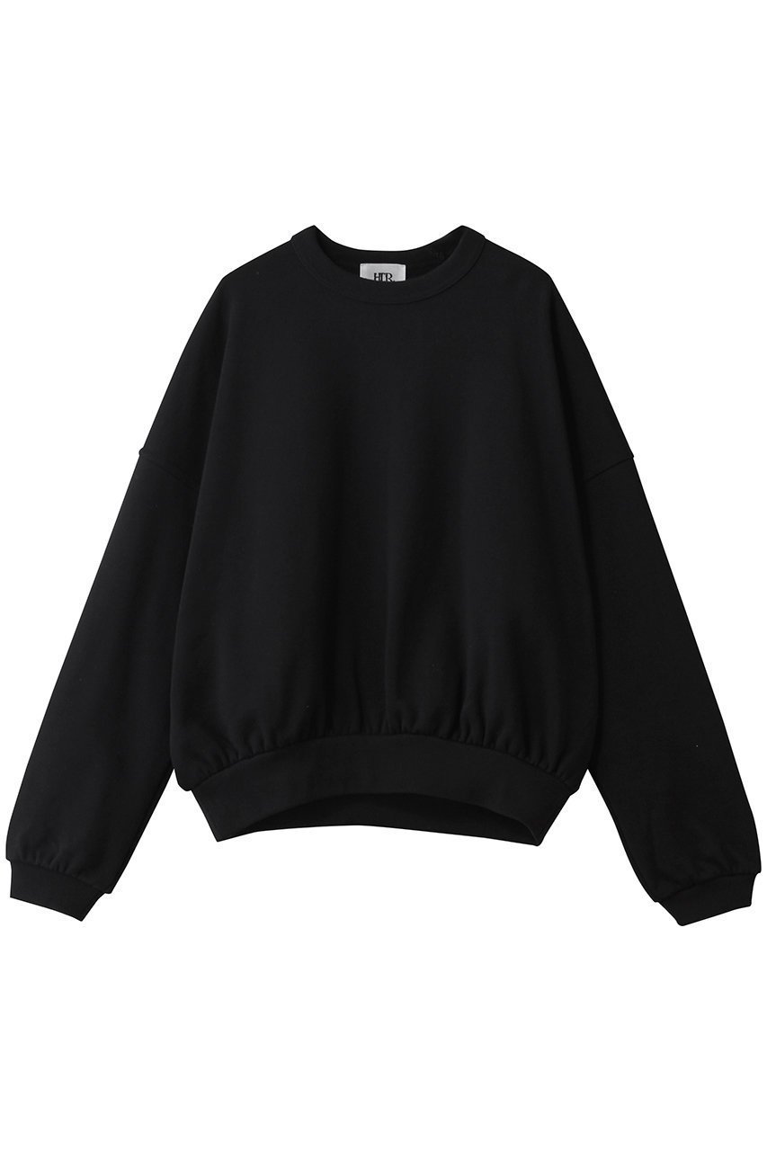 【ハー/HER.】のコットンニュアンススウェット インテリア・キッズ・メンズ・レディースファッション・服の通販 founy(ファニー) 　ファッション　Fashion　レディースファッション　Fashion for Women　トップス・カットソー　Cut & Sew Tops　シャツ・ブラウス・オフィスカジュアル　Elegant Blouses & Button-Ups　レディースパーカー・カジュアルフーディー　Casual Hoodies & Sweatshirts　ロングTシャツ・Tシャツ　Longline T-Shirts & Tees　スウェット・クルーネックトップス　Sweatshirts & Crewnecks / Relaxed Fit Sweat Tops　カットソー・ベーシックTシャツ　Cut-and-Sewn Tops / Stretch Tees & Basics　インナー　Innerwear　バランス　Balance, Style Balance　フィット　Fit, Slim Fit　リラックス　Relax, Relaxed Fit　ルーズ　Loose, Oversized　春　Spring　ブラック|ID: prp329100004921814 ipo3291000000036928794