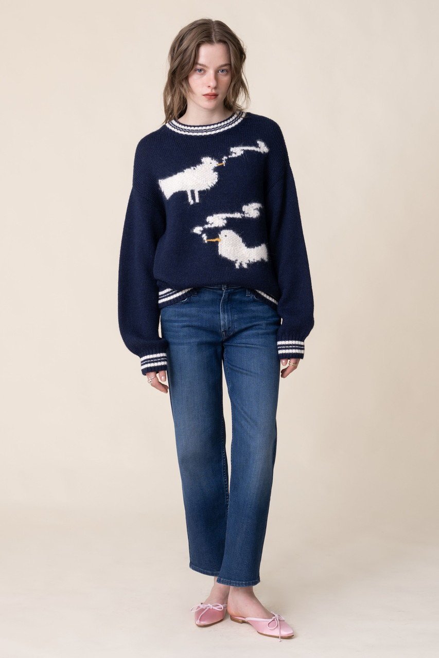 【マザー/MOTHER】のTHE OVERSIZED JUMPER バードスモークニットプルオーバー (SZT) 人気、トレンドファッション・服の通販 founy(ファニー) ファッション Fashion レディースファッション Fashion for Women トップス・カットソー Cut & Sew Tops ニット Knit Tops & Sweaters カジュアルプルオーバー・ニットトップス Pullovers & Knit Tops / Casual Pullovers ショルダー Shoulder, Shoulder Strap ドロップ Drop Shoulder, Dropped Style フロント Front, Front Design リラックス Relax, Relaxed Fit other-6|ID: prp329100004921836 ipo3291000000036929034