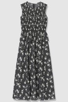 【アナイ/ANAYI】のフラワードットプリントスモッキング ワンピース 人気、トレンドファッション・服の通販 founy(ファニー) ファッション Fashion レディースファッション Fashion for Women ワンピース Dresses チュニック Tunic Tops & Dresses おすすめ Recommended / Our Picks イエロー Yellow エレガント 上品 Elegant カーディガン Cardigan, Knitwear ジャケット Jacket, Outerwear スモッキング Smocking, Gathered Stitching チュニック Tunic, Long Top ドット Polka Dot, Dot Pattern フラワー Flower, Floral ブルゾン Blouson, Bomber Jacket ペプラム Peplum, Flared Hem モダン Modern, Contemporary モチーフ Motif, Design Theme ロング Long, Long-Length 夏 Summer thumbnail ブラック系|ID: prp329100004921870 ipo3291000000036929434