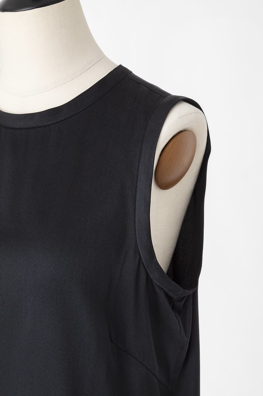 【オーヴィル/EAUVIRE】のウォッシャブルシルクノースリーブブラウス 人気、トレンドファッション・服の通販 founy(ファニー) 　ファッション　Fashion　レディースファッション　Fashion for Women　トップス・カットソー　Cut & Sew Tops　キャミソール&ノースリーブ　Camisoles & Sleeveless Tops　シャツ・ブラウス・オフィスカジュアル　Elegant Blouses & Button-Ups　ウォッシャブル　Machine Washable　シンプル　Simple, Minimal　ジャケット　Jacket, Outerwear　ストレッチ　Stretch, Stretchy Fabric　ノースリーブ　Sleeveless, No-Sleeve　エレガント 上品　Elegant　人気　Popular, Best Seller　定番　Standard, Basic Item　other-5|ID: prp329100004921913 ipo3291000000036929890