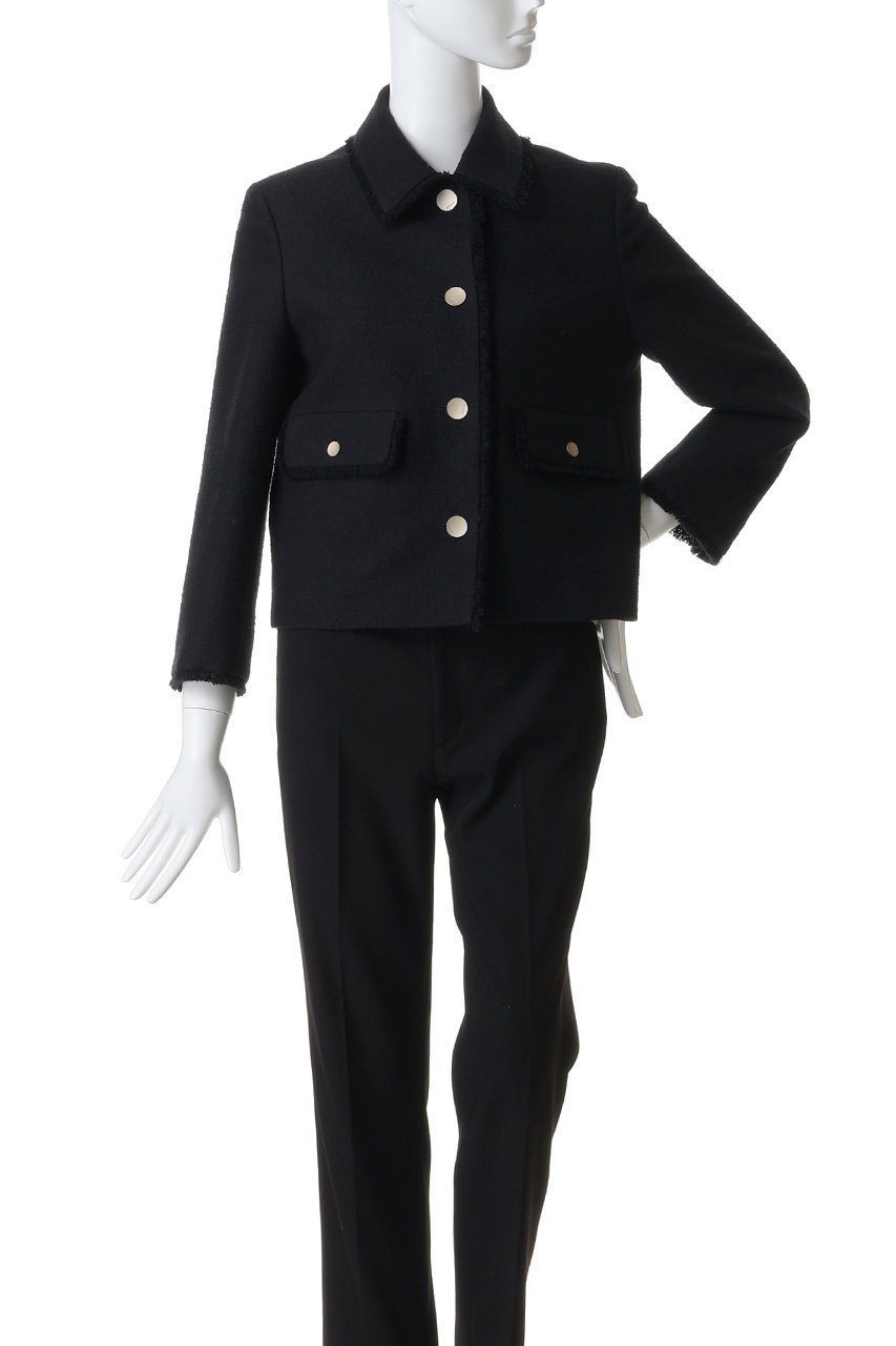 【エブール/ebure】のブークレツイード コンパクトジャケット 人気、トレンドファッション・服の通販 founy(ファニー) 　ファッション　Fashion　レディースファッション　Fashion for Women　アウター　Coat / Outerwear Collection　レディースジャケット・軽アウター　Jackets　おすすめ　Recommended / Our Picks　コンパクト　Compact, Small Size　ショート　Short, Short Length　ジャカード／ジャガード　Jacquard, Woven Pattern　ジャケット　Jacket, Outerwear　セットアップ　Set-Up, Coordinated Outfit　ツイード　Twill, Twill Weave　デニム　Denim, Jeans Material　バランス　Balance, Style Balance　other-2|ID: prp329100004921923 ipo3291000000036929990