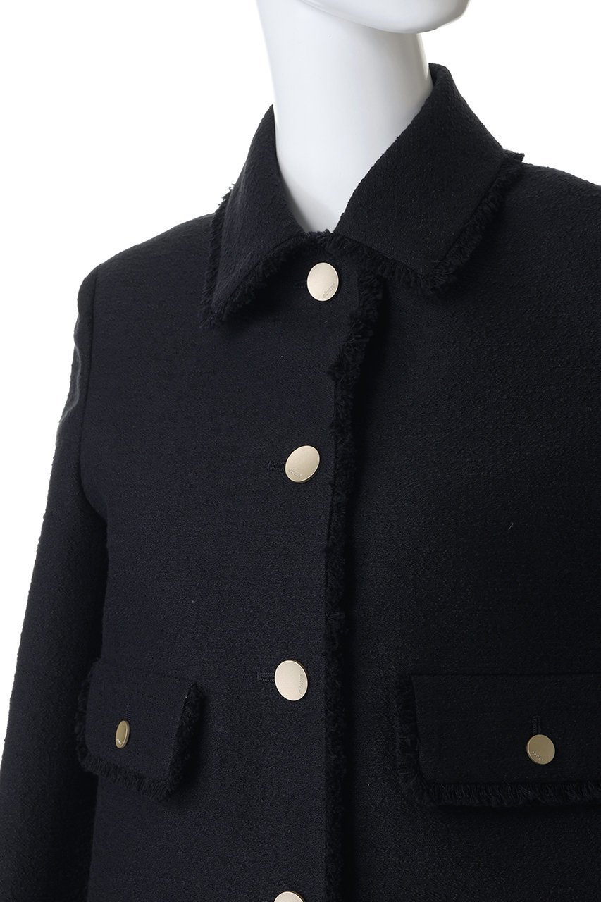 【エブール/ebure】のブークレツイード コンパクトジャケット 人気、トレンドファッション・服の通販 founy(ファニー) 　ファッション　Fashion　レディースファッション　Fashion for Women　アウター　Coat / Outerwear Collection　レディースジャケット・軽アウター　Jackets　おすすめ　Recommended / Our Picks　コンパクト　Compact, Small Size　ショート　Short, Short Length　ジャカード／ジャガード　Jacquard, Woven Pattern　ジャケット　Jacket, Outerwear　セットアップ　Set-Up, Coordinated Outfit　ツイード　Twill, Twill Weave　デニム　Denim, Jeans Material　バランス　Balance, Style Balance　other-5|ID: prp329100004921923 ipo3291000000036929998