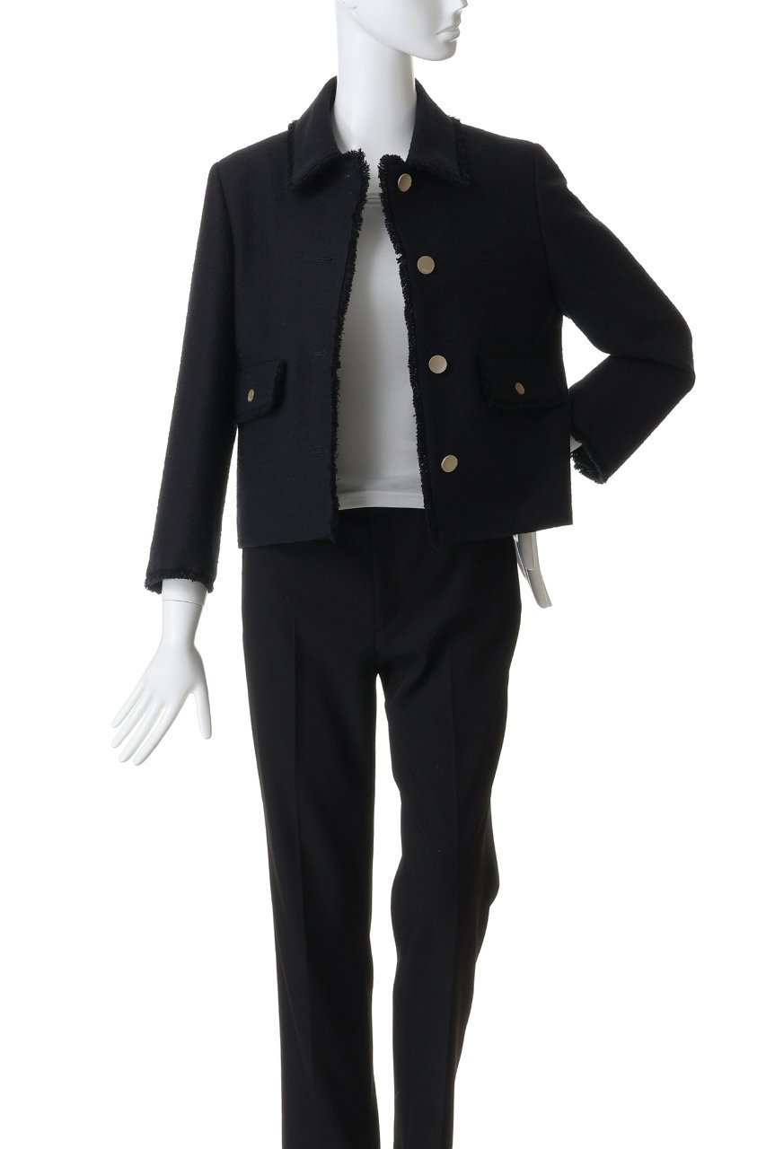 【エブール/ebure】のブークレツイード コンパクトジャケット 人気、トレンドファッション・服の通販 founy(ファニー) 　ファッション　Fashion　レディースファッション　Fashion for Women　アウター　Coat / Outerwear Collection　レディースジャケット・軽アウター　Jackets　おすすめ　Recommended / Our Picks　コンパクト　Compact, Small Size　ショート　Short, Short Length　ジャカード／ジャガード　Jacquard, Woven Pattern　ジャケット　Jacket, Outerwear　セットアップ　Set-Up, Coordinated Outfit　ツイード　Twill, Twill Weave　デニム　Denim, Jeans Material　バランス　Balance, Style Balance　other-7|ID: prp329100004921923 ipo3291000000036930004