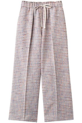 【エブール/ebure】 ブルーネオンツイード イージーワイドパンツ人気、トレンドファッション・服の通販 founy(ファニー) ファッション Fashion レディースファッション Fashion for Women パンツ Pants & Trousers オレンジ Orange ギャザー Gathered, Ruffled スピンドル Spindle, Drawcord ツイード Twill, Twill Weave トレンド Trend, Trending Now ネオン Neon, Neon Color パターン Pattern, Design Print フリンジ Fringe, Tassel ワイド Wide, Wide Fit 春 Spring |ID:prp329100004921925