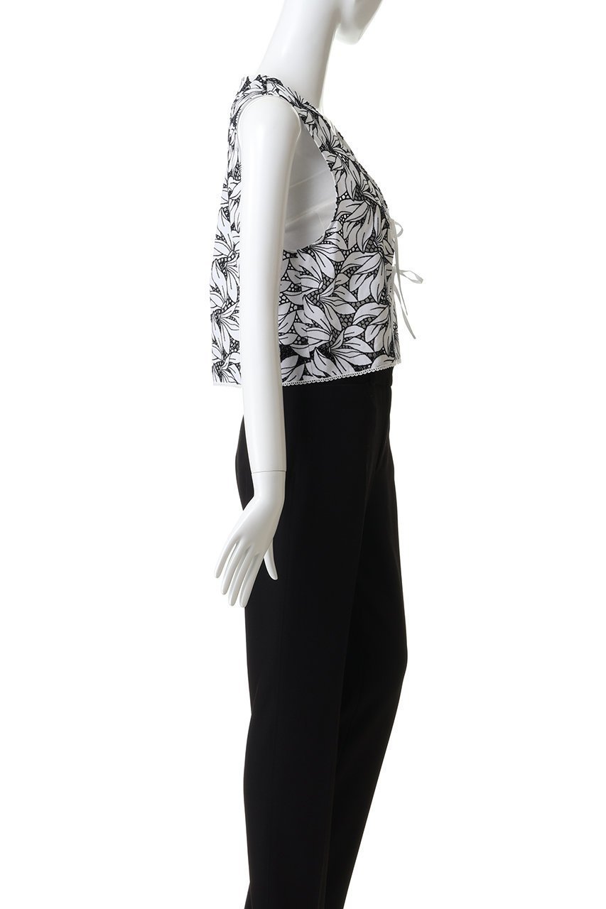 【ティッカ/TICCA】のフラワーレースベスト 人気、トレンドファッション・服の通販 founy(ファニー) 　ファッション　Fashion　レディースファッション　Fashion for Women　アウター　Coat / Outerwear Collection　レディースジャケット・軽アウター　Jackets　カットソー　Cut and Sewn Top　ジャケット　Jacket, Outerwear　フロント　Front, Front Design　ベスト　Vest, Waistcoat　リボン　Ribbon, Bow　other-3|ID: prp329100004921928 ipo3291000000036930031