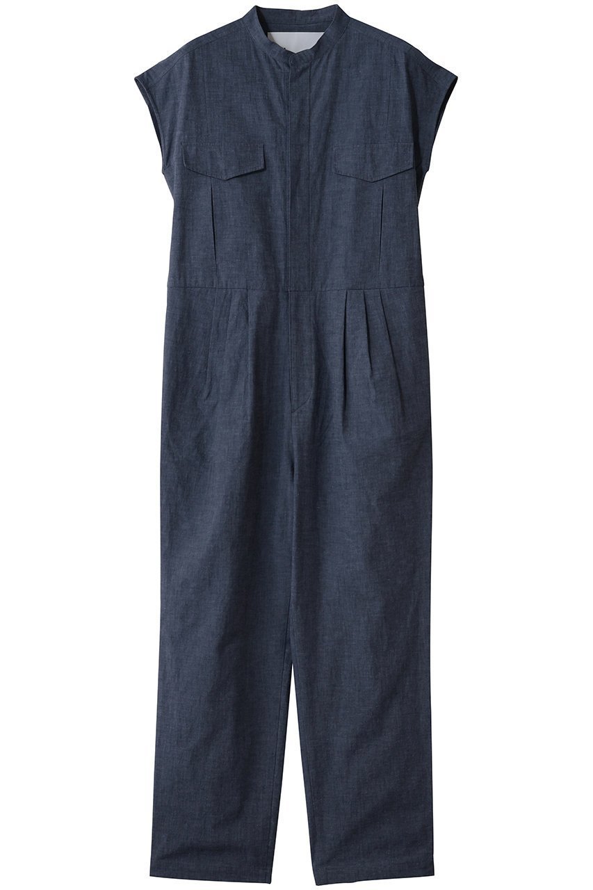 【ティッカ/TICCA】のニアデニムコンビネゾン 人気、トレンドファッション・服の通販 founy(ファニー) 　ファッション　Fashion　レディースファッション　Fashion for Women　パンツ　Pants & Trousers　コンビネゾン　Jumpsuit, All-in-One　シンプル　Simple, Minimal　デニム　Denim, Jeans Material　バランス　Balance, Style Balance　ポケット　Pocket, Pocket Detail　モダン　Modern, Contemporary　リラックス　Relax, Relaxed Fit　 other-1|ID: prp329100004921932 ipo3291000000036930046
