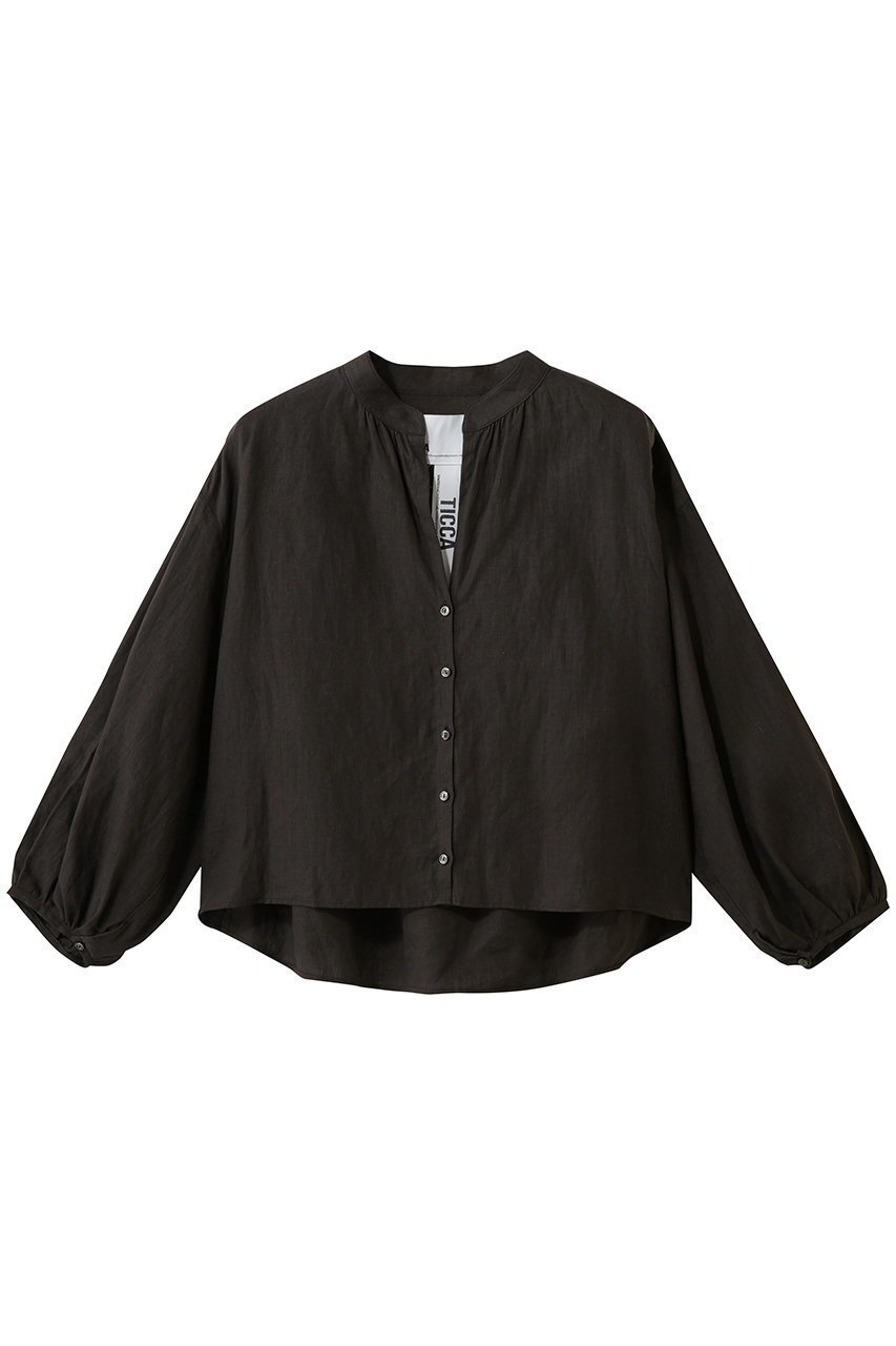 【ティッカ/TICCA】のリネンギャザーブラウスジャケット インテリア・キッズ・メンズ・レディースファッション・服の通販 founy(ファニー) 　ファッション　Fashion　レディースファッション　Fashion for Women　アウター　Coat / Outerwear Collection　レディースジャケット・軽アウター　Jackets　トップス・カットソー　Cut & Sew Tops　ギャザー　Gathered, Ruffled　ジャケット　Jacket, Outerwear　スリーブ　Sleeve, Long Sleeve / Short Sleeve　フェミニン　Feminine, Girly　リネン　Linen, Linen Fabric　ロング　Long, Long-Length　ブラウン|ID: prp329100004921938 ipo3291000000036930085