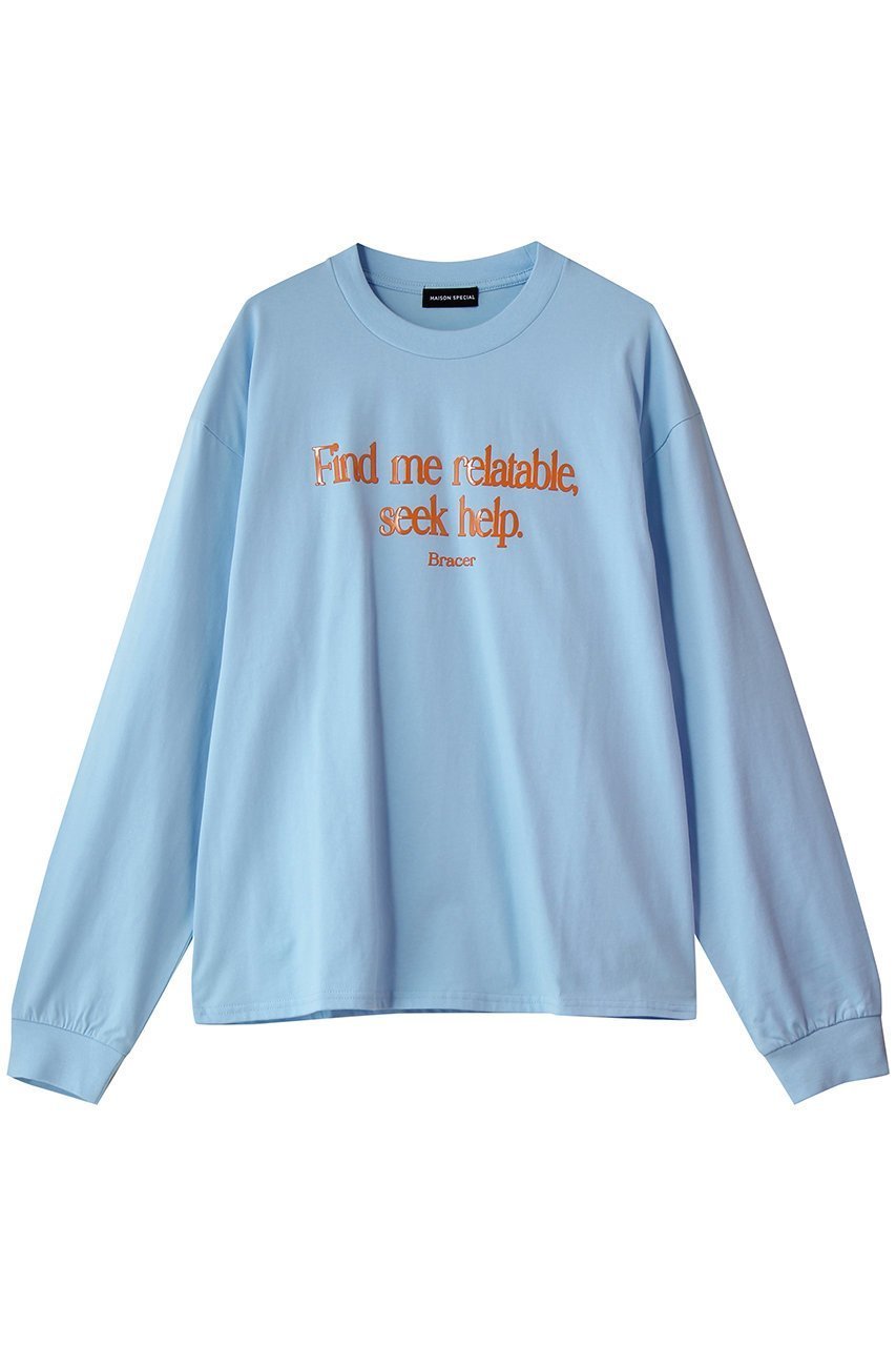【メゾンスペシャル/MAISON SPECIAL】のFind Me Long T-Shirt/Find meロンTEE インテリア・キッズ・メンズ・レディースファッション・服の通販 founy(ファニー) ファッション Fashion レディースファッション Fashion for Women トップス・カットソー Cut & Sew Tops シャツ・ブラウス・オフィスカジュアル Elegant Blouses & Button-Ups ロングTシャツ・Tシャツ Longline T-Shirts & Tees カットソー・ベーシックTシャツ Cut-and-Sewn Tops / Stretch Tees & Basics グラフィック Graphic, Graphic Design シアー Sheer, See-Through スリーブ Sleeve, Long Sleeve / Short Sleeve チュール Tulip, Tulip Motif デニム Denim, Jeans Material フェミニン Feminine, Girly フロント Front, Front Design ボトム Bottoms, Lower Wear ロング Long, Long-Length 春 Spring BLU(ブルー)|ID: prp329100004921961 ipo3291000000036930272