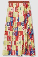 【アルアバイル/allureville】のパッチワークプリントプリーツスカート 人気、トレンドファッション・服の通販 founy(ファニー) ファッション Fashion レディースファッション Fashion for Women アウター Coat / Outerwear Collection レディースジャケット・軽アウター Jackets スカート Skirts プリーツスカート / 上品フェミニンスタイル Pleated Skirts ジャケット Jacket, Outerwear ブロック Block, Solid Block Pattern プリント Print, Printed Pattern プリーツ Pleats, Pleated モチーフ Motif, Design Theme 手描き Hand-Drawn, Illustrated |ID:prp329100004921970