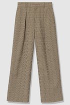 【アルアバイル/allureville】のディープタックチェックパンツ ブラウン系|ID: prp329100004921984 ipo3291000000036930643