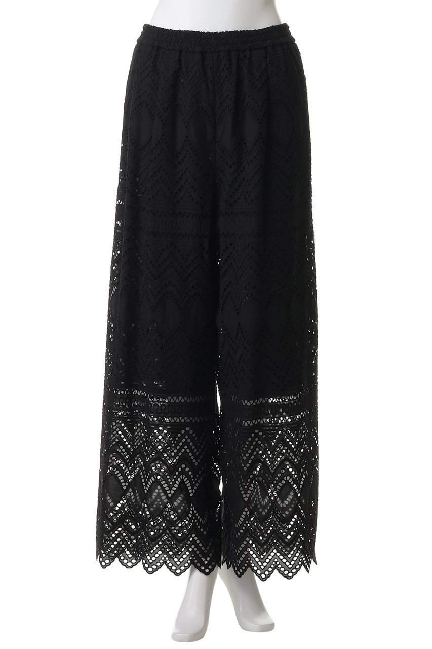 【ランバン オン ブルー/LANVIN en Bleu】のエンブロイダリーコットンレースパンツ 人気、トレンドファッション・服の通販 founy(ファニー) 　ファッション　Fashion　レディースファッション　Fashion for Women　パンツ　Pants & Trousers　コレクション　Collection, Seasonal Line　ショート　Short, Short Length　スラックス　Slacks, Dress Pants　セットアップ　Set-Up, Coordinated Outfit　デニム　Denim, Jeans Material　バランス　Balance, Style Balance　ラグジュアリー　Luxury, Elegant　リゾート　Resort, Vacation Style　リボン　Ribbon, Bow　レース　Lace, Lace Fabric　夏　Summer　other-2|ID: prp329100004922038 ipo3291000000036931240