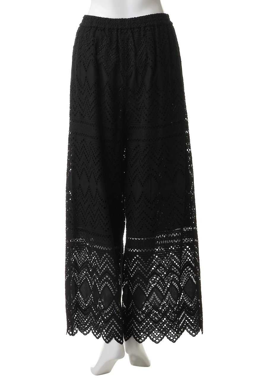 【ランバン オン ブルー/LANVIN en Bleu】のエンブロイダリーコットンレースパンツ 人気、トレンドファッション・服の通販 founy(ファニー) 　ファッション　Fashion　レディースファッション　Fashion for Women　パンツ　Pants & Trousers　コレクション　Collection, Seasonal Line　ショート　Short, Short Length　スラックス　Slacks, Dress Pants　セットアップ　Set-Up, Coordinated Outfit　デニム　Denim, Jeans Material　バランス　Balance, Style Balance　ラグジュアリー　Luxury, Elegant　リゾート　Resort, Vacation Style　リボン　Ribbon, Bow　レース　Lace, Lace Fabric　夏　Summer　other-4|ID: prp329100004922038 ipo3291000000036931244