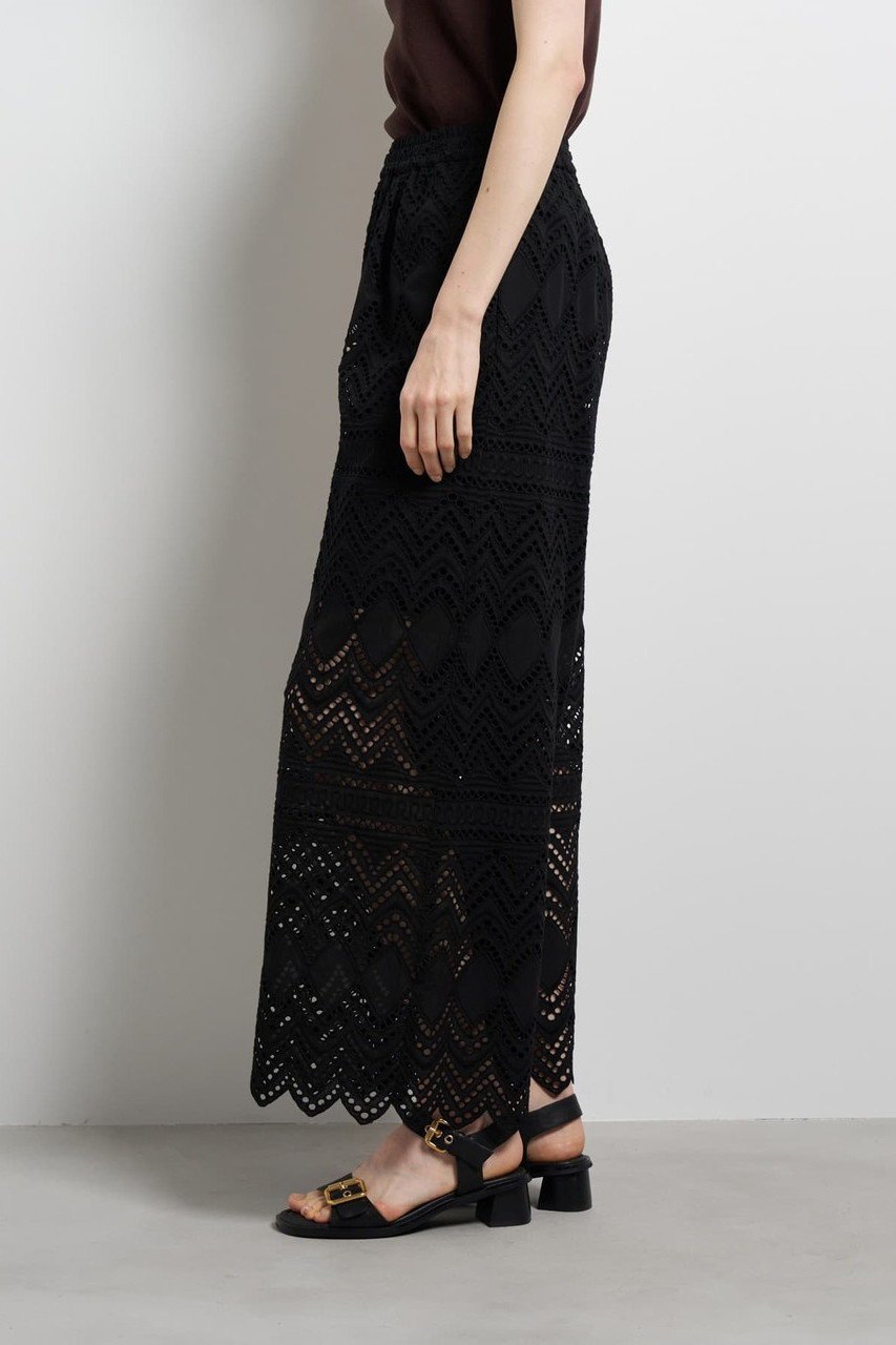 【ランバン オン ブルー/LANVIN en Bleu】のエンブロイダリーコットンレースパンツ 人気、トレンドファッション・服の通販 founy(ファニー) 　ファッション　Fashion　レディースファッション　Fashion for Women　パンツ　Pants & Trousers　コレクション　Collection, Seasonal Line　ショート　Short, Short Length　スラックス　Slacks, Dress Pants　セットアップ　Set-Up, Coordinated Outfit　デニム　Denim, Jeans Material　バランス　Balance, Style Balance　ラグジュアリー　Luxury, Elegant　リゾート　Resort, Vacation Style　リボン　Ribbon, Bow　レース　Lace, Lace Fabric　夏　Summer　other-6|ID: prp329100004922038 ipo3291000000036931249