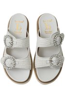 【ルカグロッシ/LucaGrossi】の【ELLE SHOP別注】ビジューバックル ダブルベルトサンダル 人気、トレンドファッション・服の通販 founy(ファニー) ファッション Fashion レディースファッション Fashion for Women バッグ Bags ベルト&ウエストマーク Belts & Waist Accessories サンダル Sandals, Summer Shoes ジュエリー Jewelry, Accessories スポーティ Sporty, Casual Athletic ダブル Double, Double-Breasted ラグジュアリー Luxury, Elegant 別注 Limited Edition, Custom Order |ID:prp329100004922043