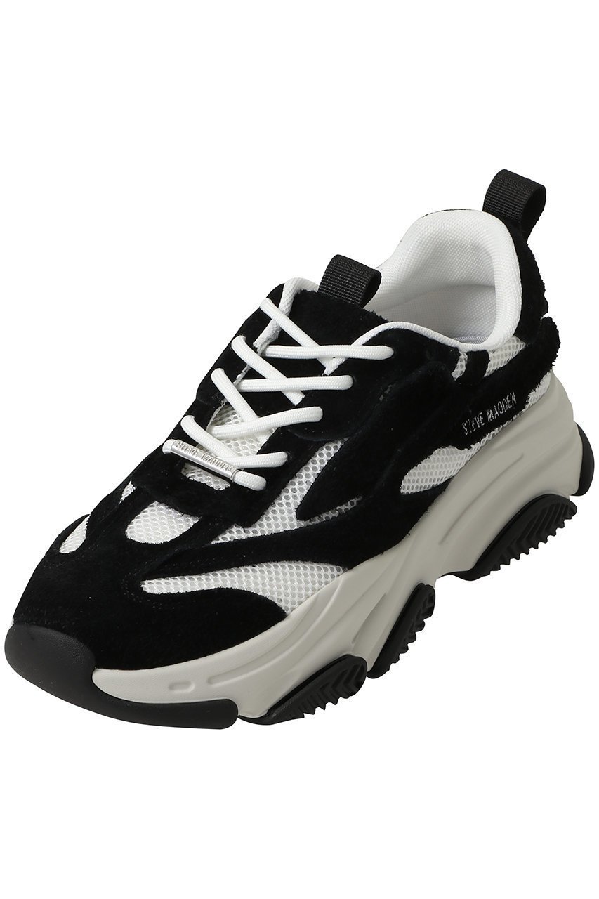 【セーブ ザ ダック/STEVE MADDEN / MEN】の【MEN】POSSES-H-XS ウェーブボリュームソールスニーカー 人気、トレンドファッション・服の通販 founy(ファニー) 　ファッション　Fashion　メンズファッション　Fashion for Men　シューズ・靴　Shoes　スニーカー / カジュアルにもスポーティにも　Sneakers & Trainers　クッション　Cushion, Throw Pillow　スニーカー　Sneakers, Trainers　モノトーン　Monotone, Black and White　軽量　Lightweight, Ultra Light　 other-1|ID: prp329100004922050 ipo3291000000036931344