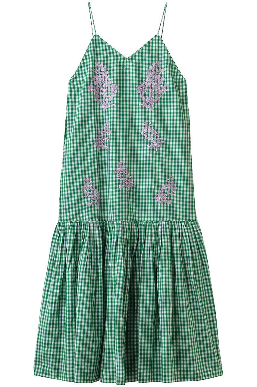 【ヌキテパ/NE QUITTEZ PAS】のCotton Poplin Mimosa エンブロイダリー キャミ ドレス 人気、トレンドファッション・服の通販 founy(ファニー) 　ファッション　Fashion　レディースファッション　Fashion for Women　ワンピース　Dresses　フォーマル・パーティードレス・結婚式用ドレス　Elegant & Casual Dresses　チュニック　Tunic Tops & Dresses　インナー　Innerwear　エンブロイダリー　Embroidery Design　キャミ　Camisole, Cami Top　ギャザー　Gathered, Ruffled　シルバー　Silver, Metallic Silver　タンク　Tank Top, Sleeveless Top　チャーム　Charm, Pendant　チュニック　Tunic, Long Top　ドレス　Dress, One-Piece　フェミニン　Feminine, Girly　フロント　Front, Front Design　ロング　Long, Long-Length　夏　Summer　 other-1|ID: prp329100004922070 ipo3291000000036931607