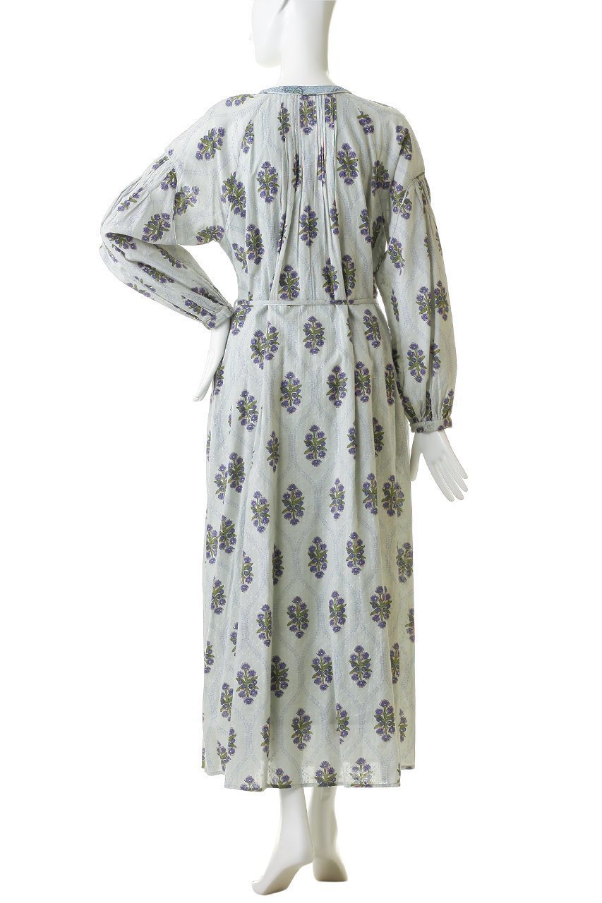 【ヌキテパ/NE QUITTEZ PAS】のCotton ジャガード イベリス プリント ピンタック ドレス 人気、トレンドファッション・服の通販 founy(ファニー) 　ファッション　Fashion　レディースファッション　Fashion for Women　ワンピース　Dresses　フォーマル・パーティードレス・結婚式用ドレス　Elegant & Casual Dresses　チュニック　Tunic Tops & Dresses　ギャザー　Gathered, Ruffled　チュニック　Tunic, Long Top　ドレス　Dress, One-Piece　プリント　Print, Printed Pattern　リラックス　Relax, Relaxed Fit　ロング　Long, Long-Length　other-4|ID: prp329100004922071 ipo3291000000036931639