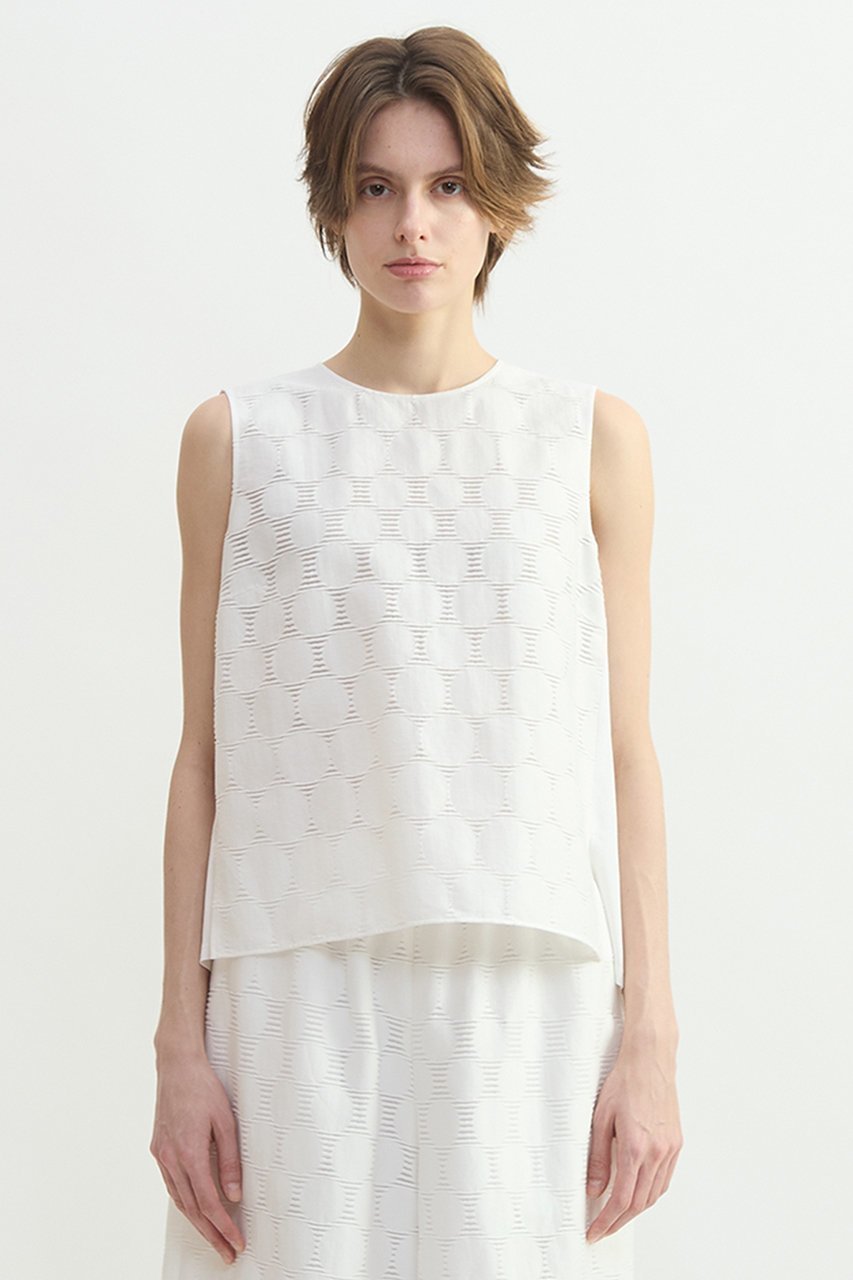 【プレインピープル/PLAIN PEOPLE】のドットジャガードブラウス 人気、トレンドファッション・服の通販 founy(ファニー) 　ファッション　Fashion　レディースファッション　Fashion for Women　トップス・カットソー　Cut & Sew Tops　シャツ・ブラウス・オフィスカジュアル　Elegant Blouses & Button-Ups　ショート　Short, Short Length　シンプル　Simple, Minimal　ジャカード／ジャガード　Jacquard, Woven Pattern　スリーブ　Sleeve, Long Sleeve / Short Sleeve　ドット　Polka Dot, Dot Pattern　フォルム　Silhouette, Form　無地　Plain, Solid Color　 other-1|ID: prp329100004922079 ipo3291000000036931735