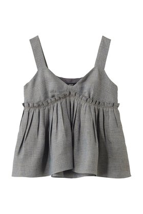 【エブール/ebure】 リネングレンチェック ショートキャミソール人気、トレンドファッション・服の通販 founy(ファニー) ファッション Fashion レディースファッション Fashion for Women トップス・カットソー Cut & Sew Tops キャミソール&ノースリーブ Camisoles & Sleeveless Tops シャツ・ブラウス・オフィスカジュアル Elegant Blouses & Button-Ups イタリア Italy キャミソール Camisole, Spaghetti Strap Top ギャザー Gathered, Ruffled クール Cool, Chic ショート Short, Short Length ジャケット Jacket, Outerwear スタイリッシュ Stylish, Fashionable チェック Check, Plaid, Tartan デニム Denim, Jeans Material ノースリーブ Sleeveless, No-Sleeve マキシ Maxi, Full Length マニッシュ Mannish, Boyish リネン Linen, Linen Fabric エレガント 上品 Elegant 新作・新入荷 New Arrivals / New In 軽量 Lightweight, Ultra Light |ID:prp329100004922090