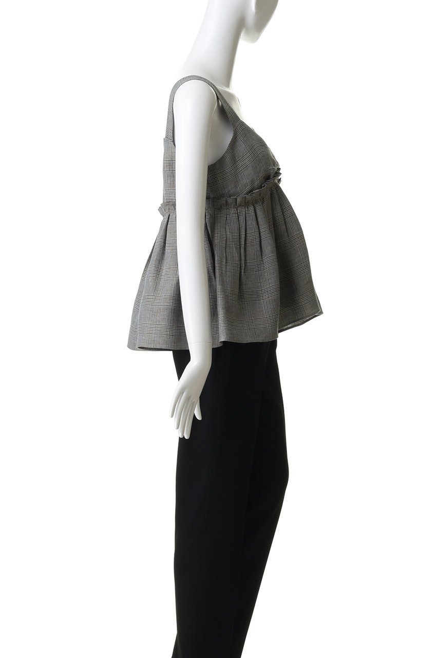 【エブール/ebure】のリネングレンチェック ショートキャミソール 人気、トレンドファッション・服の通販 founy(ファニー) ファッション Fashion レディースファッション Fashion for Women トップス・カットソー Cut & Sew Tops キャミソール&ノースリーブ Camisoles & Sleeveless Tops シャツ・ブラウス・オフィスカジュアル Elegant Blouses & Button-Ups イタリア Italy キャミソール Camisole, Spaghetti Strap Top ギャザー Gathered, Ruffled クール Cool, Chic ショート Short, Short Length ジャケット Jacket, Outerwear スタイリッシュ Stylish, Fashionable チェック Check, Plaid, Tartan デニム Denim, Jeans Material ノースリーブ Sleeveless, No-Sleeve マキシ Maxi, Full Length マニッシュ Mannish, Boyish リネン Linen, Linen Fabric エレガント 上品 Elegant 新作・新入荷 New Arrivals / New In 軽量 Lightweight, Ultra Light other-3|ID: prp329100004922090 ipo3291000000036931851