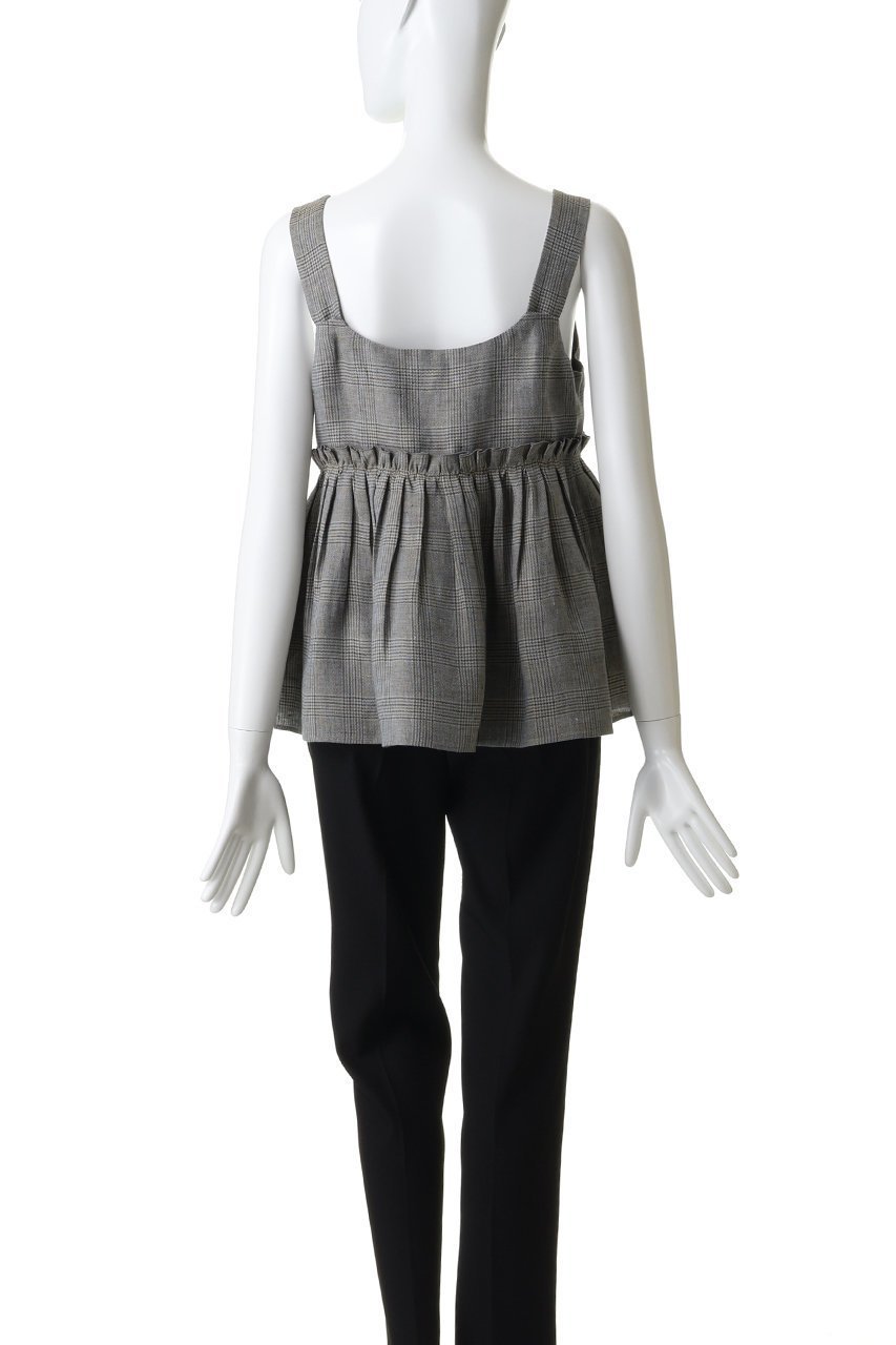 【エブール/ebure】のリネングレンチェック ショートキャミソール 人気、トレンドファッション・服の通販 founy(ファニー) ファッション Fashion レディースファッション Fashion for Women トップス・カットソー Cut & Sew Tops キャミソール&ノースリーブ Camisoles & Sleeveless Tops シャツ・ブラウス・オフィスカジュアル Elegant Blouses & Button-Ups イタリア Italy キャミソール Camisole, Spaghetti Strap Top ギャザー Gathered, Ruffled クール Cool, Chic ショート Short, Short Length ジャケット Jacket, Outerwear スタイリッシュ Stylish, Fashionable チェック Check, Plaid, Tartan デニム Denim, Jeans Material ノースリーブ Sleeveless, No-Sleeve マキシ Maxi, Full Length マニッシュ Mannish, Boyish リネン Linen, Linen Fabric エレガント 上品 Elegant 新作・新入荷 New Arrivals / New In 軽量 Lightweight, Ultra Light other-4|ID: prp329100004922090 ipo3291000000036931853