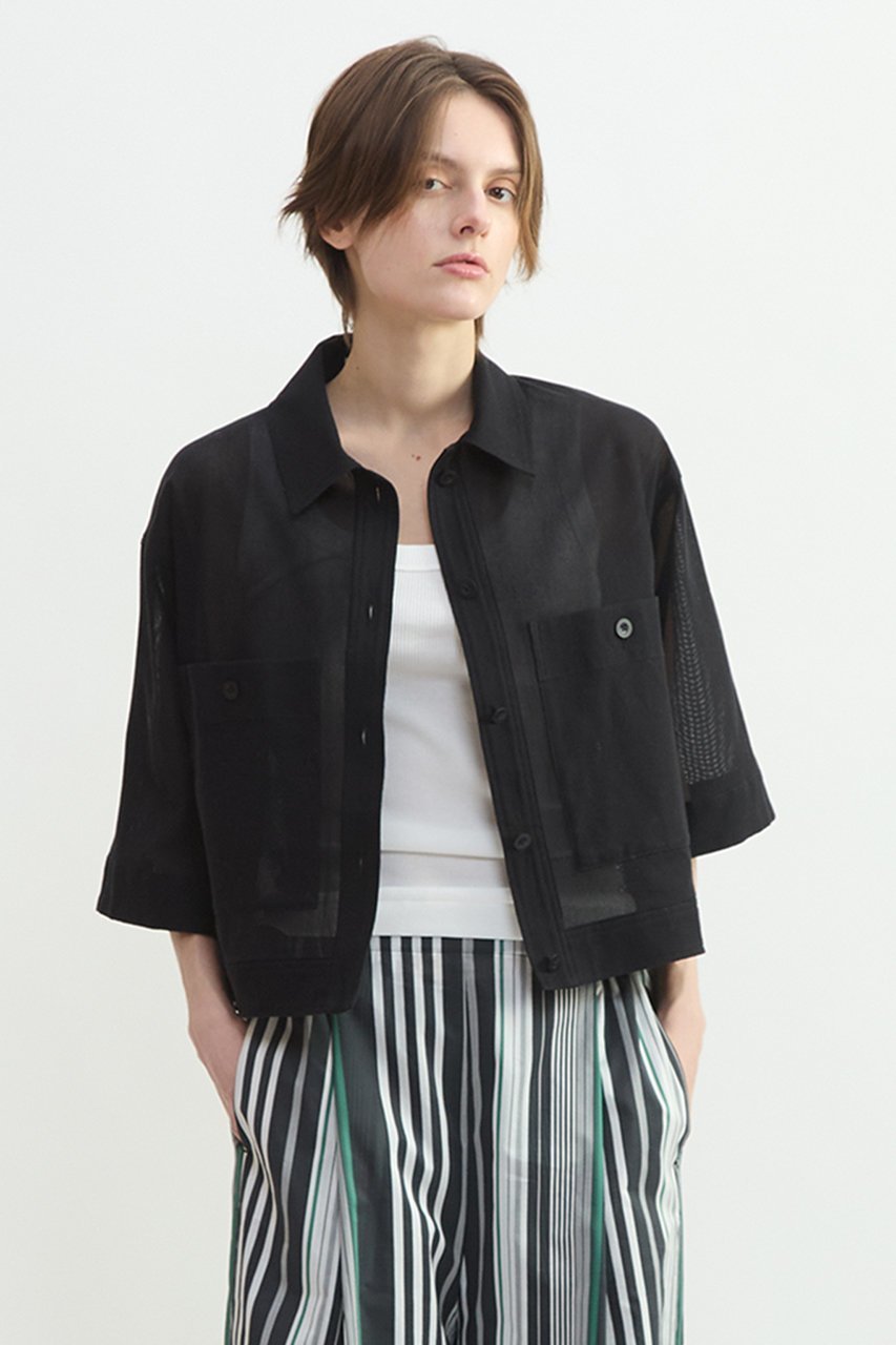 【プレインピープル/PLAIN PEOPLE】のメッシュジャージシャツジャケット 人気、トレンドファッション・服の通販 founy(ファニー) 　ファッション　Fashion　レディースファッション　Fashion for Women　アウター　Coat / Outerwear Collection　レディースジャケット・軽アウター　Jackets　おすすめ　Recommended / Our Picks　クロップド　Cropped, Short Length　コンパクト　Compact, Small Size　シアー　Sheer, See-Through　シルケット　Silket, Silky Cotton　ジャケット　Jacket, Outerwear　ボックス　Boxy, Box Shape　メッシュ　Mesh, Net Fabric　ラッセル　Raschel, Raschel Lace　other-4|ID: prp329100004922113 ipo3291000000036932054