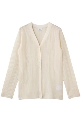 【マノフ/MANOF】のSHEER RIB CARDIGANトップス 大人の最旬トレンドファッション＆コーディネート founy(ファウニー) ファッション Fashion レディースファッション Fashion for Women トップス・カットソー Cut & Sew Tops ニット Knit Tops & Sweaters カーディガン・羽織り Layered Style Cardigans カーディガン Cardigan, Knitwear キャミソール Camisole, Spaghetti Strap Top シアー Sheer, See-Through トレンド Trend, Trending Now リゾート Resort, Vacation Style エレガント 上品 Elegant |ID:prp329100004922114