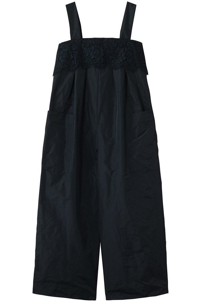 【エブール/ebure】のシルキータフタ フレンチレースサロペット インテリア・キッズ・メンズ・レディースファッション・服の通販 founy(ファニー) https://founy.com/ ファッション Fashion レディースファッション Fashion for Women パンツ Pants & Trousers カットソー Cut and Sewn Top サロペット Overalls, Salopette タフタ Taffeta, Structured Fabric フォルム Silhouette, Form フランス France, French ポケット Pocket, Pocket Detail レース Lace, Lace Fabric 新作・新入荷 New Arrivals / New In |ID: prp329100004922123 ipo3291000000036932162