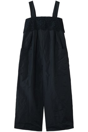 【エブール/ebure】のシルキータフタ フレンチレースサロペット 人気、トレンドファッション・服の通販 founy(ファニー) ファッション Fashion レディースファッション Fashion for Women パンツ Pants & Trousers カットソー Cut and Sewn Top サロペット Overalls, Salopette タフタ Taffeta, Structured Fabric フォルム Silhouette, Form フランス France, French ポケット Pocket, Pocket Detail レース Lace, Lace Fabric 新作・新入荷 New Arrivals / New In |ID:prp329100004922123