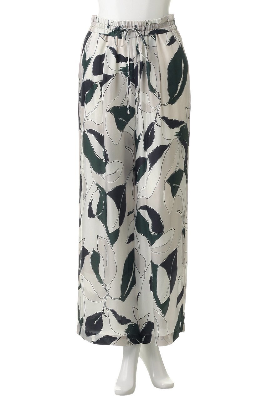 【サクラ/SACRA】のリーフ柄ワイドパンツ 人気、トレンドファッション・服の通販 founy(ファニー) 　ファッション　Fashion　レディースファッション　Fashion for Women　パンツ　Pants & Trousers　ドレープ　Drape, Draping Fabric　プリント　Print, Printed Pattern　リゾート　Resort, Vacation Style　リーフ　Leaf, Botanical Leaf　ワイド　Wide, Wide Fit　other-2|ID: prp329100004922134 ipo3291000000036932259
