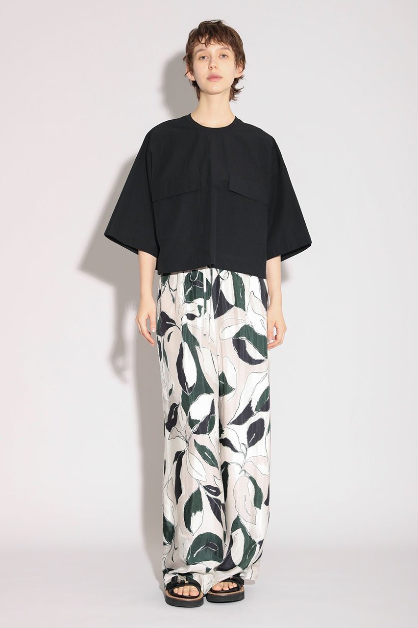 【サクラ/SACRA】のリーフ柄ワイドパンツ 人気、トレンドファッション・服の通販 founy(ファニー) 　ファッション　Fashion　レディースファッション　Fashion for Women　パンツ　Pants & Trousers　ドレープ　Drape, Draping Fabric　プリント　Print, Printed Pattern　リゾート　Resort, Vacation Style　リーフ　Leaf, Botanical Leaf　ワイド　Wide, Wide Fit　other-7|ID: prp329100004922134 ipo3291000000036932269