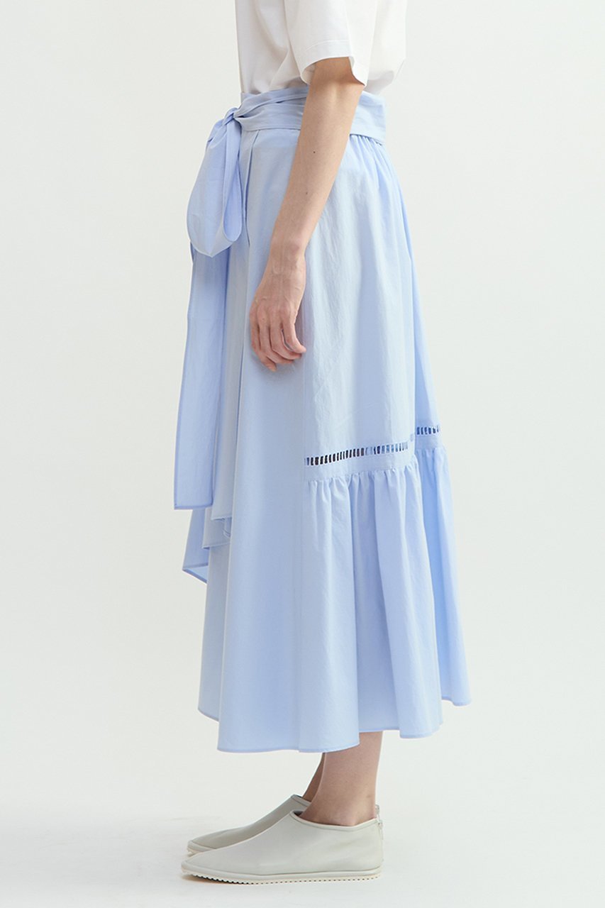 【プレインピープル/PLAIN PEOPLE】のオーガニックタイプライターラップ風スカート 人気、トレンドファッション・服の通販 founy(ファニー) 　ファッション　Fashion　レディースファッション　Fashion for Women　スカート　Skirts　ロングスカート　Long Skirts / Maxi & Midi Skirts　インド　Indian Textile　オーガニック　Organic Cotton　ギャザー　Gathered, Ruffled　タイプライター　Typewriter Fabric, Crisp Cotton　ラップ　Wrap, Wrap Design　レース　Lace, Lace Fabric　ロング　Long, Long-Length　other-2|ID: prp329100004922142 ipo3291000000036932337