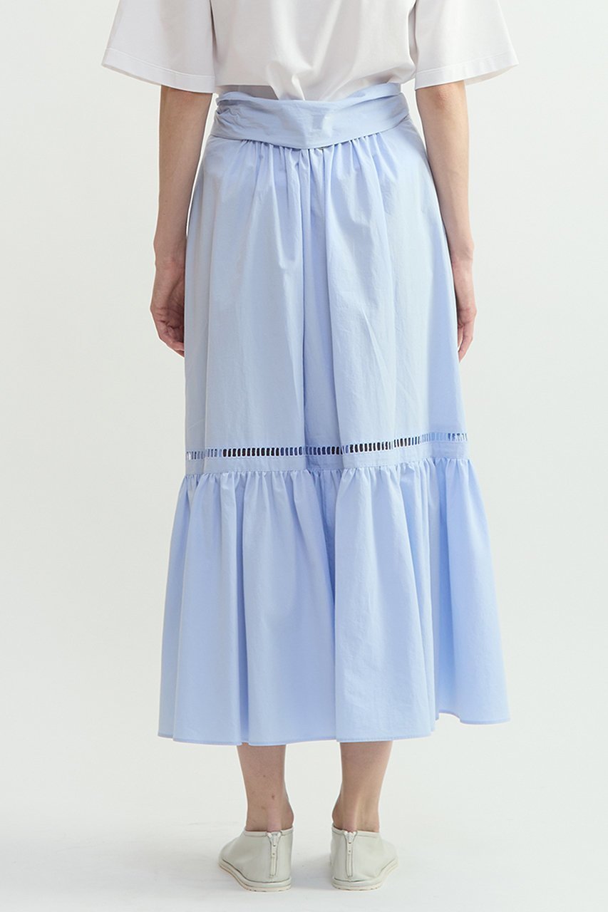 【プレインピープル/PLAIN PEOPLE】のオーガニックタイプライターラップ風スカート 人気、トレンドファッション・服の通販 founy(ファニー) 　ファッション　Fashion　レディースファッション　Fashion for Women　スカート　Skirts　ロングスカート　Long Skirts / Maxi & Midi Skirts　インド　Indian Textile　オーガニック　Organic Cotton　ギャザー　Gathered, Ruffled　タイプライター　Typewriter Fabric, Crisp Cotton　ラップ　Wrap, Wrap Design　レース　Lace, Lace Fabric　ロング　Long, Long-Length　other-3|ID: prp329100004922142 ipo3291000000036932339