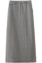 【エブール/ebure】のリネングレンチェック マキシスカート ライトグレー|ID: prp329100004922143 ipo3291000000036932354