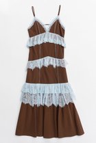 【メゾンスペシャル/MAISON SPECIAL】のLace Tiered Cami Dress/レースティアードキャミワンピース BRN(ブラウン)|ID: prp329100004922162 ipo3291000000036932566