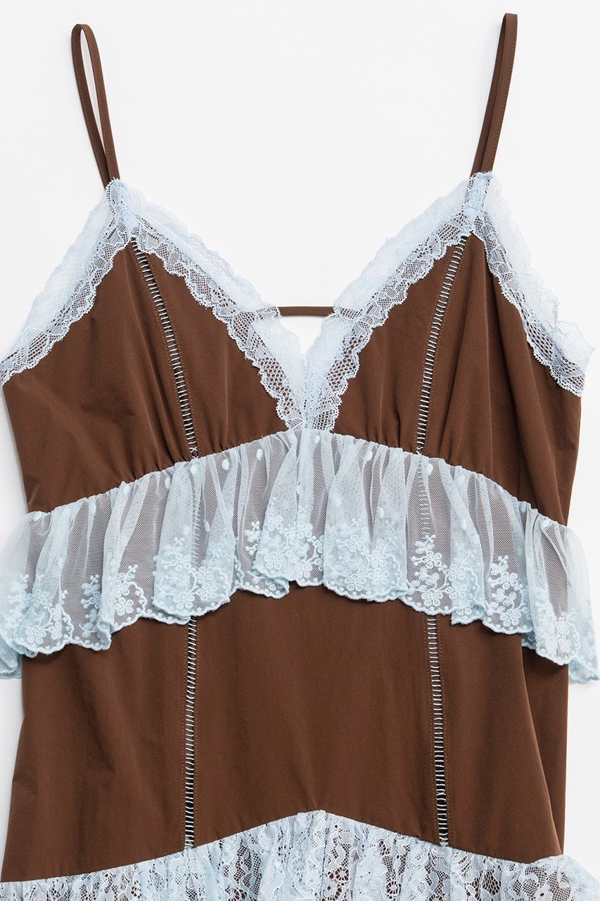 【メゾンスペシャル/MAISON SPECIAL】のLace Tiered Cami Dress/レースティアードキャミワンピース 人気、トレンドファッション・服の通販 founy(ファニー) 　ファッション　Fashion　レディースファッション　Fashion for Women　ワンピース　Dresses　フォーマル・パーティードレス・結婚式用ドレス　Elegant & Casual Dresses　キャミソールワンピース　Camisole Dresses　チュニック　Tunic Tops & Dresses　おすすめ　Recommended / Our Picks　タンク　Tank Top, Sleeveless Top　ダウン　Down, Puffer　チュニック　Tunic, Long Top　ドッキング　Docking, Mixed Material　レース　Lace, Lace Fabric　ロング　Long, Long-Length　再入荷　Restock / Back in Stock　夏　Summer　other-2|ID: prp329100004922162 ipo3291000000036932568