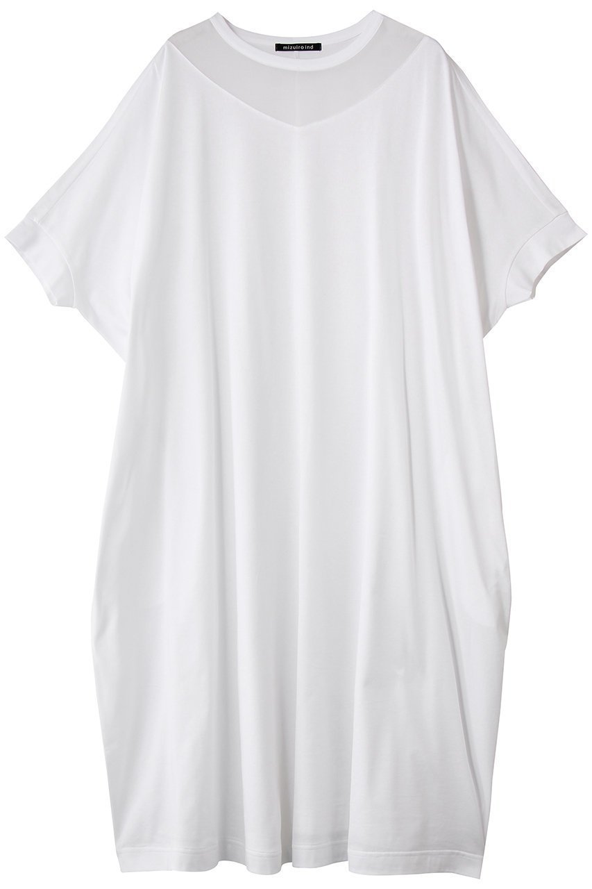 【ミズイロ インド/mizuiro ind】のtulle neck wide OP ワンピース 人気、トレンドファッション・服の通販 founy(ファニー) 　ファッション　Fashion　レディースファッション　Fashion for Women　ワンピース　Dresses　チュニック　Tunic Tops & Dresses　シアー　Sheer, See-Through　スリーブ　Sleeve, Long Sleeve / Short Sleeve　チュニック　Tunic, Long Top　チュール　Tulip, Tulip Motif　デコルテ　Décolleté, Neckline　ハーフ　Half, Half-Length　新作・新入荷　New Arrivals / New In　 other-1|ID: prp329100004922167 ipo3291000000036932599