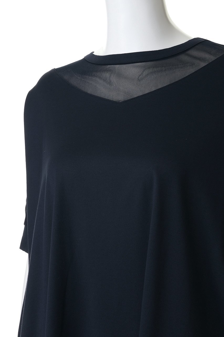 【ミズイロ インド/mizuiro ind】のtulle neck wide OP ワンピース 人気、トレンドファッション・服の通販 founy(ファニー) 　ファッション　Fashion　レディースファッション　Fashion for Women　ワンピース　Dresses　チュニック　Tunic Tops & Dresses　シアー　Sheer, See-Through　スリーブ　Sleeve, Long Sleeve / Short Sleeve　チュニック　Tunic, Long Top　チュール　Tulip, Tulip Motif　デコルテ　Décolleté, Neckline　ハーフ　Half, Half-Length　新作・新入荷　New Arrivals / New In　other-5|ID: prp329100004922167 ipo3291000000036932615