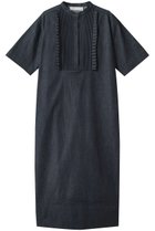 【マリリンムーン/MARILYN MOON】のタックフリルコクーンデニムワンピース インディゴネイビー|ID: prp329100004922168 ipo3291000000036932620