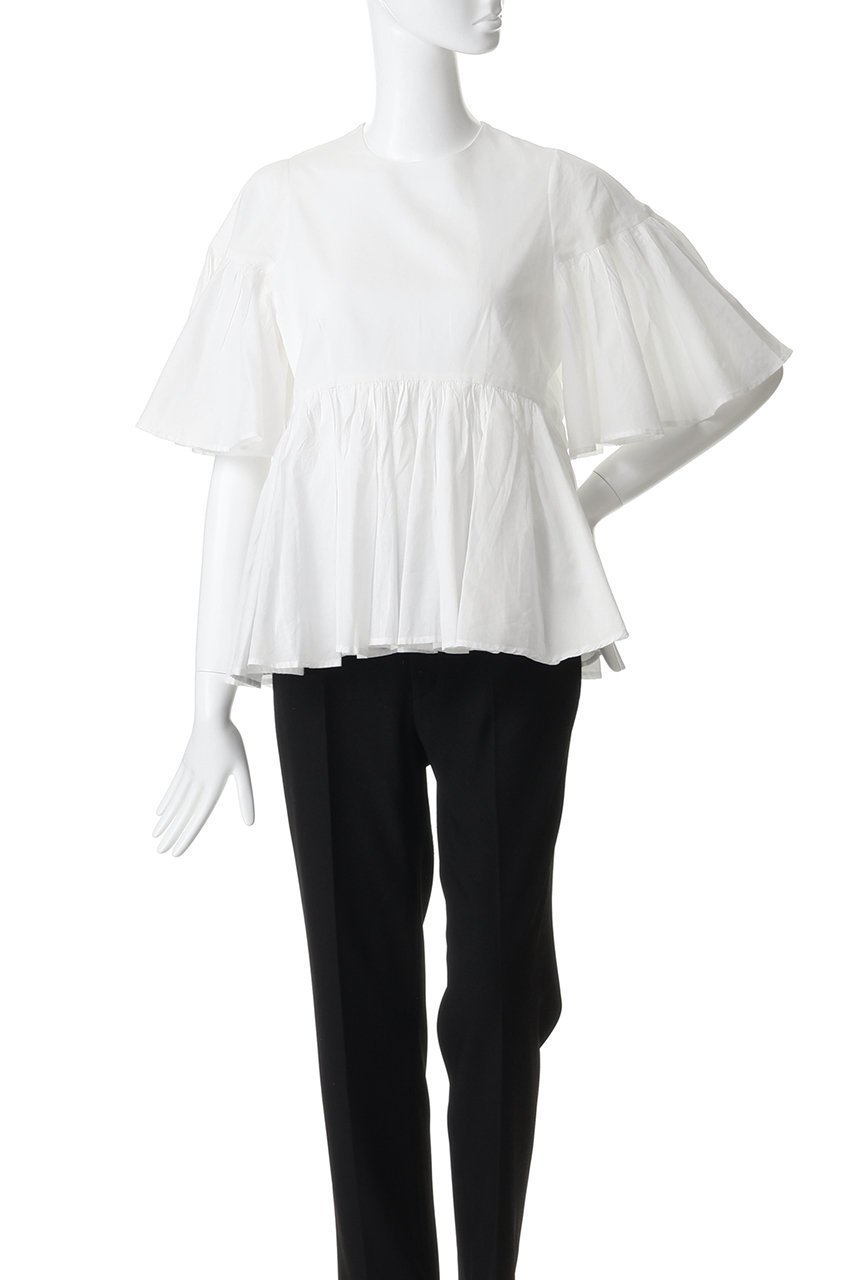 【マリハ/MARIHA】のフリージアのブラウス 人気、トレンドファッション・服の通販 founy(ファニー) 　ファッション　Fashion　レディースファッション　Fashion for Women　トップス・カットソー　Cut & Sew Tops　シャツ・ブラウス・オフィスカジュアル　Elegant Blouses & Button-Ups　ギャザー　Gathered, Ruffled　ショート　Short, Short Length　スリーブ　Sleeve, Long Sleeve / Short Sleeve　フォルム　Silhouette, Form　フレア　Flare, Flared　ペプラム　Peplum, Flared Hem　ラウンド　Round, Round Neck　新作・新入荷　New Arrivals / New In　春　Spring　other-2|ID: prp329100004922177 ipo3291000000036932706