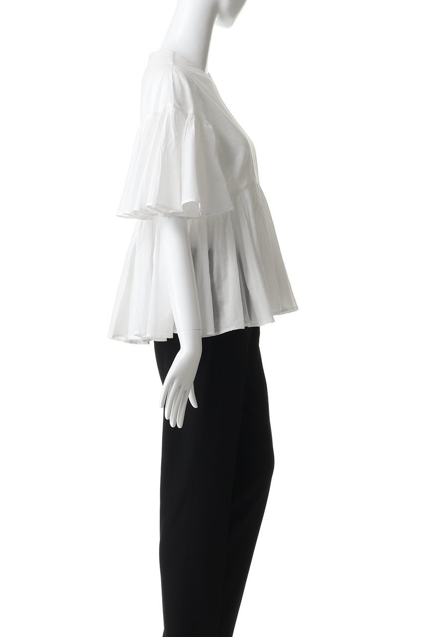 【マリハ/MARIHA】のフリージアのブラウス 人気、トレンドファッション・服の通販 founy(ファニー) 　ファッション　Fashion　レディースファッション　Fashion for Women　トップス・カットソー　Cut & Sew Tops　シャツ・ブラウス・オフィスカジュアル　Elegant Blouses & Button-Ups　ギャザー　Gathered, Ruffled　ショート　Short, Short Length　スリーブ　Sleeve, Long Sleeve / Short Sleeve　フォルム　Silhouette, Form　フレア　Flare, Flared　ペプラム　Peplum, Flared Hem　ラウンド　Round, Round Neck　新作・新入荷　New Arrivals / New In　春　Spring　other-3|ID: prp329100004922177 ipo3291000000036932708