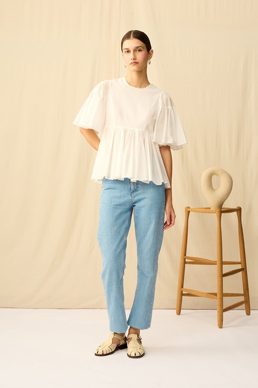 【マリハ/MARIHA】のフリージアのブラウス 人気、トレンドファッション・服の通販 founy(ファニー) 　ファッション　Fashion　レディースファッション　Fashion for Women　トップス・カットソー　Cut & Sew Tops　シャツ・ブラウス・オフィスカジュアル　Elegant Blouses & Button-Ups　ギャザー　Gathered, Ruffled　ショート　Short, Short Length　スリーブ　Sleeve, Long Sleeve / Short Sleeve　フォルム　Silhouette, Form　フレア　Flare, Flared　ペプラム　Peplum, Flared Hem　ラウンド　Round, Round Neck　新作・新入荷　New Arrivals / New In　春　Spring　other-6|ID: prp329100004922177 ipo3291000000036932714