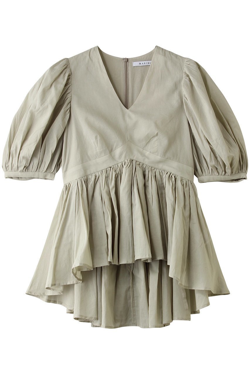 【マリハ/MARIHA】のラストダンスのブラウス インテリア・キッズ・メンズ・レディースファッション・服の通販 founy(ファニー) 　ファッション　Fashion　レディースファッション　Fashion for Women　トップス・カットソー　Cut & Sew Tops　シャツ・ブラウス・オフィスカジュアル　Elegant Blouses & Button-Ups　アシンメトリー　Asymmetrical Style　ショート　Short, Short Length　スリーブ　Sleeve, Long Sleeve / Short Sleeve　ボトム　Bottoms, Lower Wear　新作・新入荷　New Arrivals / New In　シャンパーニュ|ID: prp329100004922178 ipo3291000000036932722