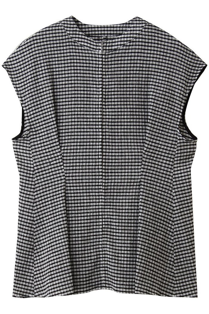 【アンクレイヴ/uncrave】のギンガムチェック ジレブラウス インテリア・キッズ・メンズ・レディースファッション・服の通販 founy(ファニー) https://founy.com/ ファッション Fashion レディースファッション Fashion for Women アウター Coat / Outerwear Collection トップス・カットソー Cut & Sew Tops シャツ・ブラウス・オフィスカジュアル Elegant Blouses & Button-Ups ベスト&ジレ / 重ね着スタイル Vests & Gilets ギンガム Gingham, Gingham Fabric ショート Short, Short Length ストレッチ Stretch, Stretchy Fabric スリーブ Sleeve, Long Sleeve / Short Sleeve チェック Check, Plaid, Tartan パターン Pattern, Design Print フレンチ French, French Style ペプラム Peplum, Flared Hem モダン Modern, Contemporary ワイド Wide, Wide Fit 新作・新入荷 New Arrivals / New In 軽量 Lightweight, Ultra Light |ID: prp329100004922180 ipo3291000000036932737