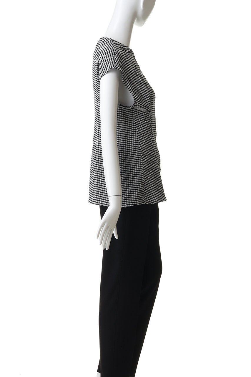 【アンクレイヴ/uncrave】のギンガムチェック ジレブラウス 人気、トレンドファッション・服の通販 founy(ファニー) 　ファッション　Fashion　レディースファッション　Fashion for Women　アウター　Coat / Outerwear Collection　トップス・カットソー　Cut & Sew Tops　シャツ・ブラウス・オフィスカジュアル　Elegant Blouses & Button-Ups　ベスト&ジレ / 重ね着スタイル　Vests & Gilets　ギンガム　Gingham, Gingham Fabric　ショート　Short, Short Length　ストレッチ　Stretch, Stretchy Fabric　スリーブ　Sleeve, Long Sleeve / Short Sleeve　チェック　Check, Plaid, Tartan　パターン　Pattern, Design Print　フレンチ　French, French Style　ペプラム　Peplum, Flared Hem　モダン　Modern, Contemporary　ワイド　Wide, Wide Fit　新作・新入荷　New Arrivals / New In　軽量　Lightweight, Ultra Light　other-3|ID: prp329100004922180 ipo3291000000036932743