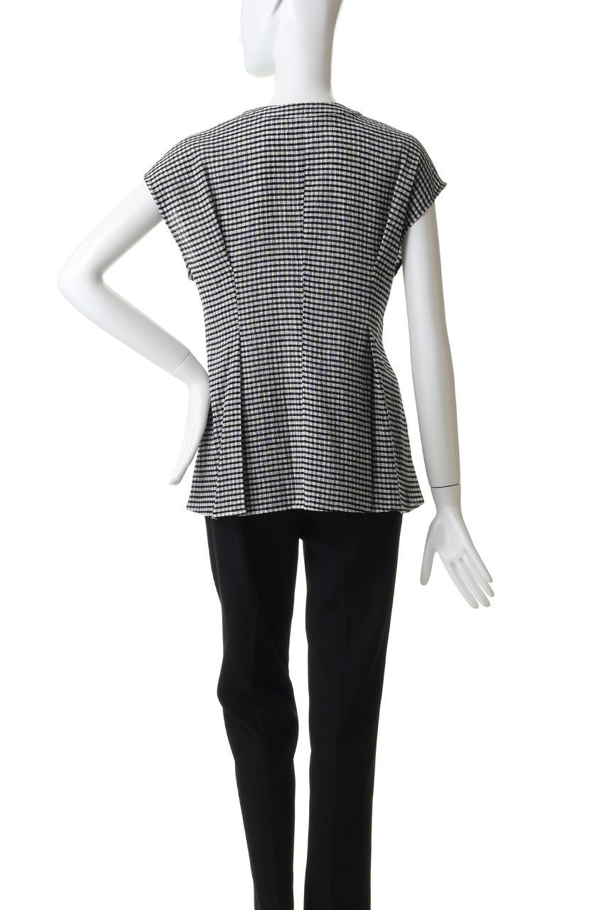 【アンクレイヴ/uncrave】のギンガムチェック ジレブラウス 人気、トレンドファッション・服の通販 founy(ファニー) 　ファッション　Fashion　レディースファッション　Fashion for Women　アウター　Coat / Outerwear Collection　トップス・カットソー　Cut & Sew Tops　シャツ・ブラウス・オフィスカジュアル　Elegant Blouses & Button-Ups　ベスト&ジレ / 重ね着スタイル　Vests & Gilets　ギンガム　Gingham, Gingham Fabric　ショート　Short, Short Length　ストレッチ　Stretch, Stretchy Fabric　スリーブ　Sleeve, Long Sleeve / Short Sleeve　チェック　Check, Plaid, Tartan　パターン　Pattern, Design Print　フレンチ　French, French Style　ペプラム　Peplum, Flared Hem　モダン　Modern, Contemporary　ワイド　Wide, Wide Fit　新作・新入荷　New Arrivals / New In　軽量　Lightweight, Ultra Light　other-4|ID: prp329100004922180 ipo3291000000036932745